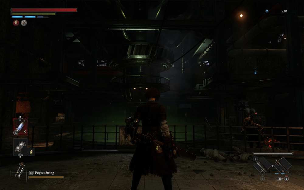 A screenshot from the game lies of p showing off an old factory