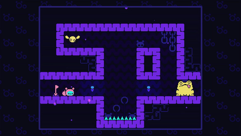 A screenshot from öoo showing a puzzle with a yellow frog