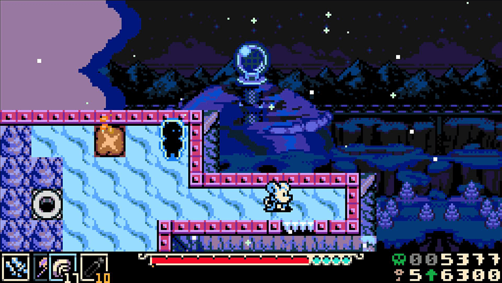a screenshot from the game mina the hollower showing a snowy area